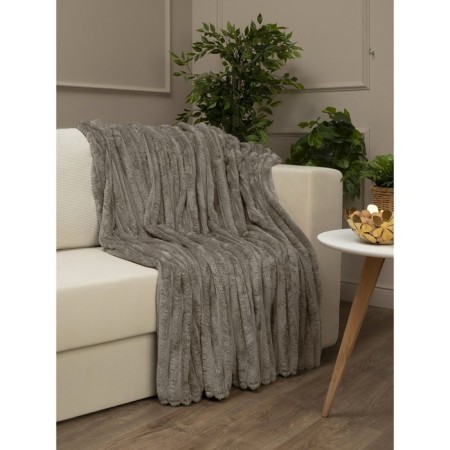 Texrepublic blanket, size 150x200 cm, brown color-2