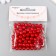 Set of beads "needlework" plastic, diameter 8 mm, 25 g, scarlet