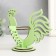 Easter stand "Cockerel" 14.5x10.3x10 cm (set of 5 parts) Salad