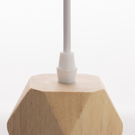Suspension lamp "Claud" polyhedron 1x40W E27 white 5x6.5x95cm-5