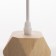 Suspension lamp "Claud" polyhedron 1x40W E27 white 5x6.5x95cm