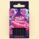 Candles for the cake, black, 16 pcs., 0.5 x 6.5 cm.