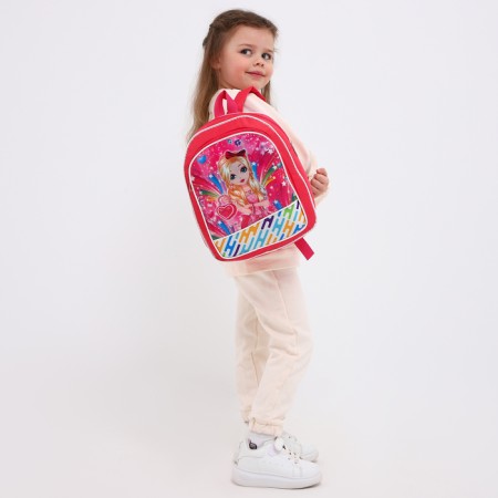 Baby backpack on lightning, pink color-2