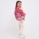 Baby backpack on lightning, pink color