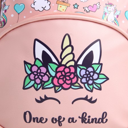 Baby backpack on lightning, pink color-5