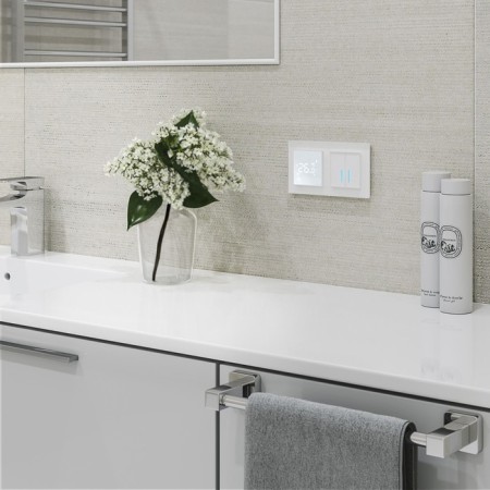 Thermoregulator for warm floor W1151201, touch, Wi-Fi, white-1