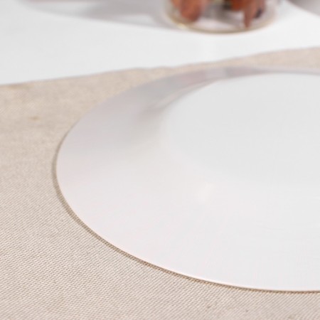 Glass plate "Focus", D = 19.5 cm, pink color-2