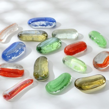 Glass "stripes" (250 g 57 pcs) mix-1