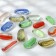 Glass "stripes" (250 g 57 pcs) mix