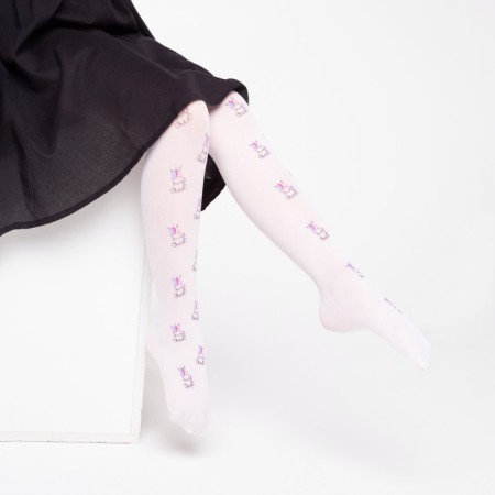Pantyhose children, white color, height 146-152 (11-12 years)-2