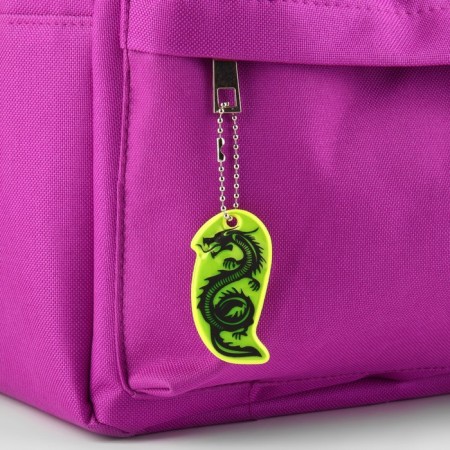 The reflective element "The silhouette of the Dragon", bilateral, 5.8 × 3.1 cm, color mix-1