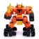 Robot radio -controlled "drift", light and sound effects, works on batteries, color orange color