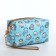 Cosmetic bag with lightning, blue color