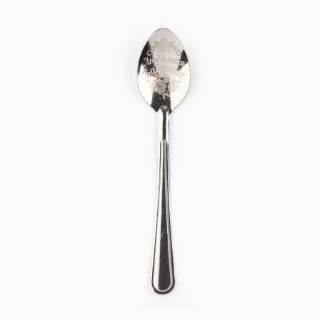 A teaspoon spoon with an engraving “Favorite Grandmother”, in a gift box, 3 x 14 cm.-4