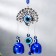 Wind Music Metal "Peacock" from the evil eye with a brush 2 bell 22x6.5 cm