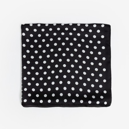 Women's scarf minku rr 70*70 cm, black color-2