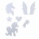 Rainbing "Unicorn" with reflective stickers, height 120-160 cm