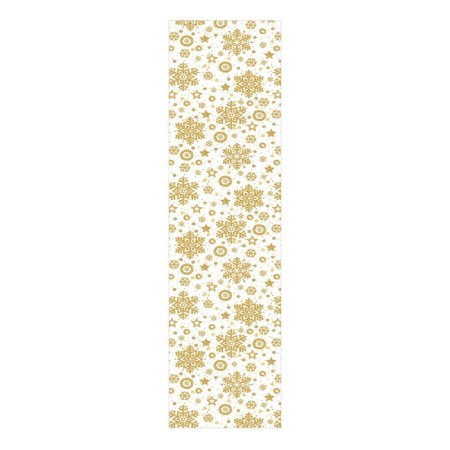 The path on the table "Golden Snowflakes", Oxford, size 40x145 cm-1