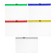 Set folder-converts on a zipper format 5 pieces, 5 colors, A6, 120 md, transparent, zipper 13 x 9cm