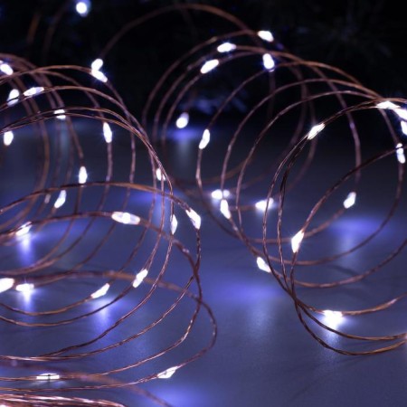 Garland "thread" 20 m dew, ip20, copper thread, 200 LED, white glow, 12 V-2