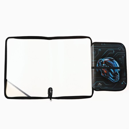 Labor folder A4, 325 x 230 x 25 mm, lightning around, folding bar, plastic, PTR-1, calligrata "Moto helmet"-4