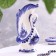 VAZ "Lebed", 600 ml, 22x12 cm, Gzhel, porcelain