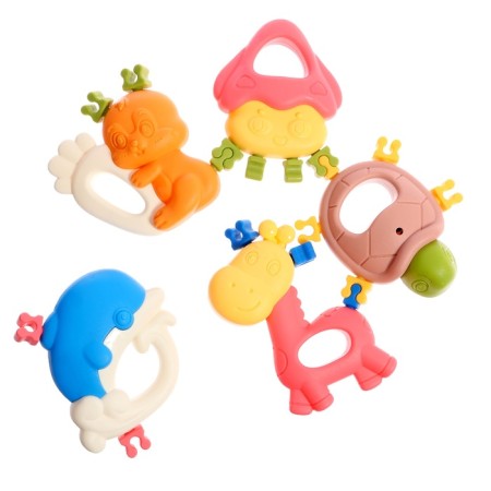 A set of rattles with teeth teeth, 9 items-14