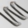 Rhound rhinestones, d = 2.3 mm, width - 15 mm, 4.5 ± 0.5 m, black color