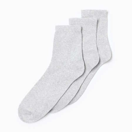 Set of male socks (3 pairs), gray color, river 31-1