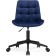 Computer chair Chester Metal/velor, black/blue 49x60x84 cm