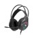 Marvo H8326 headphones, game, full -size, microphone, USB + 2*3.5mm, 1.8 m, RGB, black