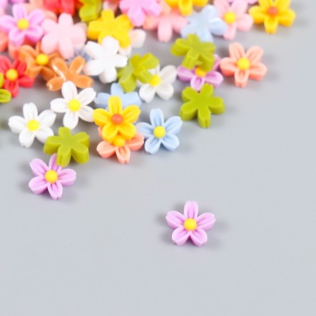 Decor for creativity Plastic "Five -colored" set of 70 pcs mix 0.7x0.7 cm-1