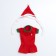 New Year's costume "Snow Maiden" for dogs, size L, red (DS 34, Osh 30, OG 44 cm)