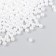 Set of beads "needlework" plastic, diameter 4 mm, 25 g, snow-white