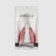 Pigitan nippers with a hidden spring, with a plastic handle, curved blade, 13 cm, blade length - 17 mm, silver/red color