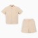 Set for a boy (shirt, shorts) minku beige color, height 146