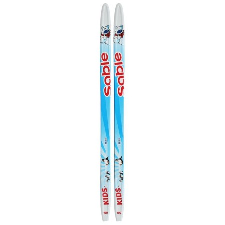 Plastic skis, 100 cm, with a notch, MIX color-5