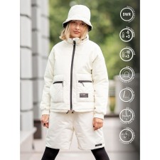 Куртка для девочки, рост 146 см, цвет молоко