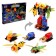 A set of inertial robots “Team of insects”, transforms, gather in one robot