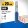 Frases groove bison 28755-20-60, straight, with cutters, shank d = 12 mm, 20 x 60 mm