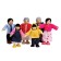 Set of mini-doll "Happy Asian Family"