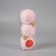 Set of balls plastic D-8 cm, 3 pcs "tenderness" stripes, pink
