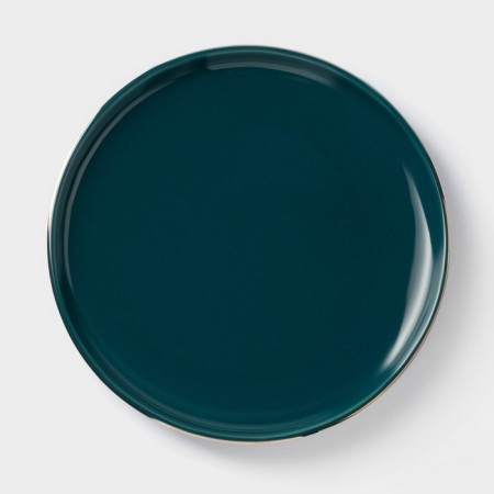 Ceramic dessert plate "Emerald", d = 20 cm, green color