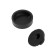 Tundra mirror holder, D = 25 mm, without drilling, black color, plastic, 4 pcs.