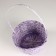 Wicker basket, d20x10xh33cm, lilac, bamboo