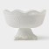 Vase for bread and fruits on the leg, 26 × 17 cm, white color