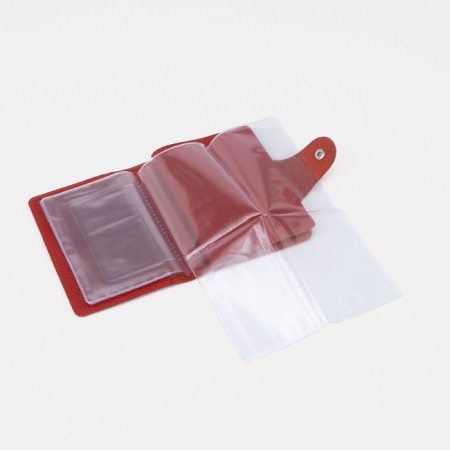 The covers on the button, for auto documents and passports, red color-2