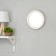 A set of round mirrors, 3 pcs, d = 27 cm, zp = 22.5 cm, white
