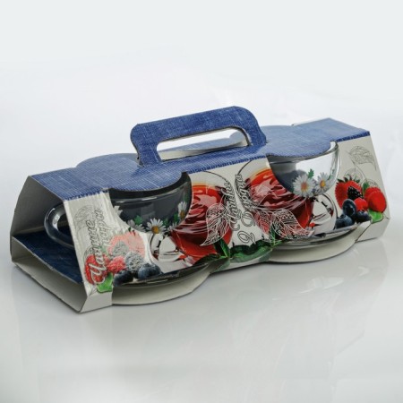 Tea Set "Romashkovo Field", 200 ml, in a suitcase-7