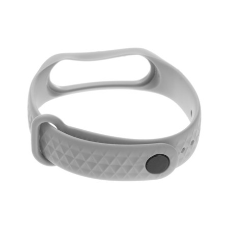 Mi Band 3/4 Luazon fitness bracelet strap, ribbed, gray-2